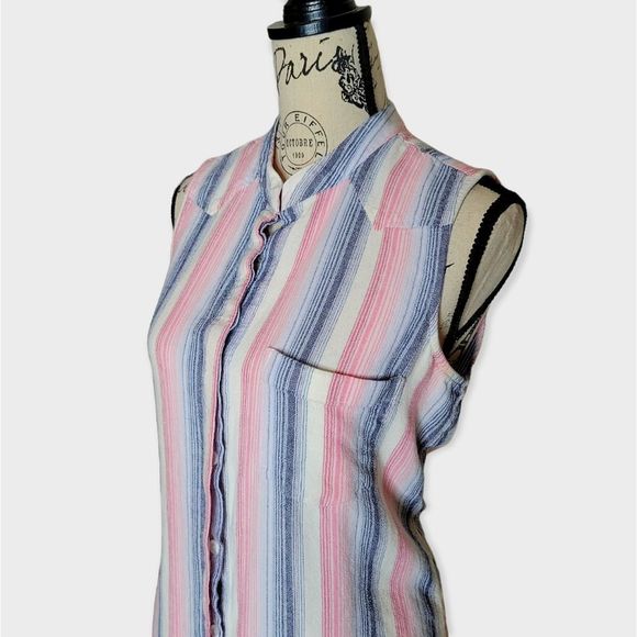 Anthropologie cloth and stone Linen Shirt Dress Size Medium - Picture 6 of 13